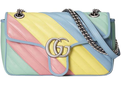 Gucci Marmont Shoulder Bag GG Small Pastel Multicolor 